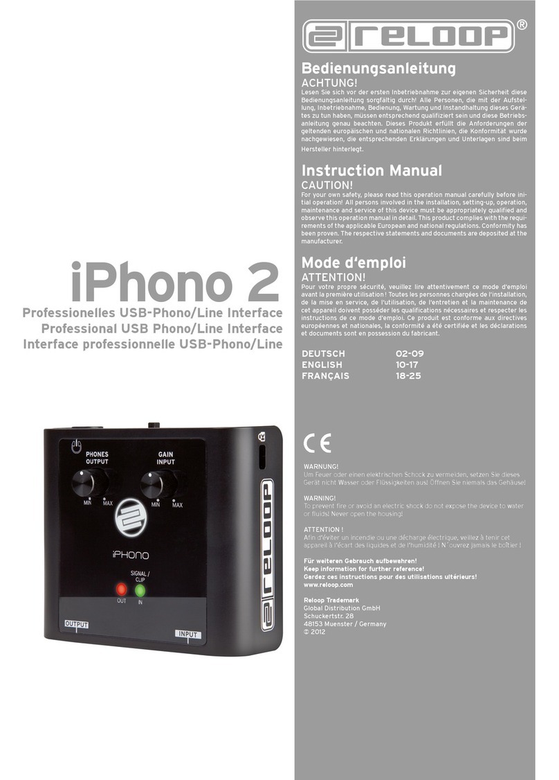 Reloop iPhono 2 instruction manual