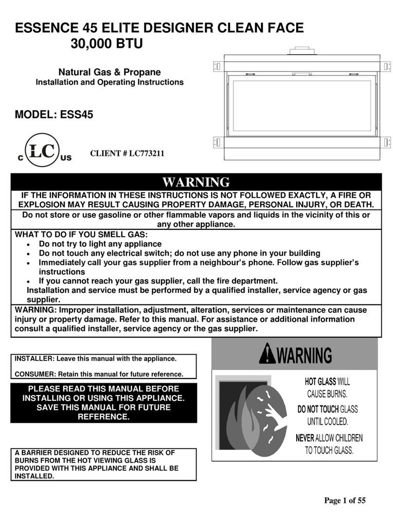 Essence ESS45 Installation and operating instructions