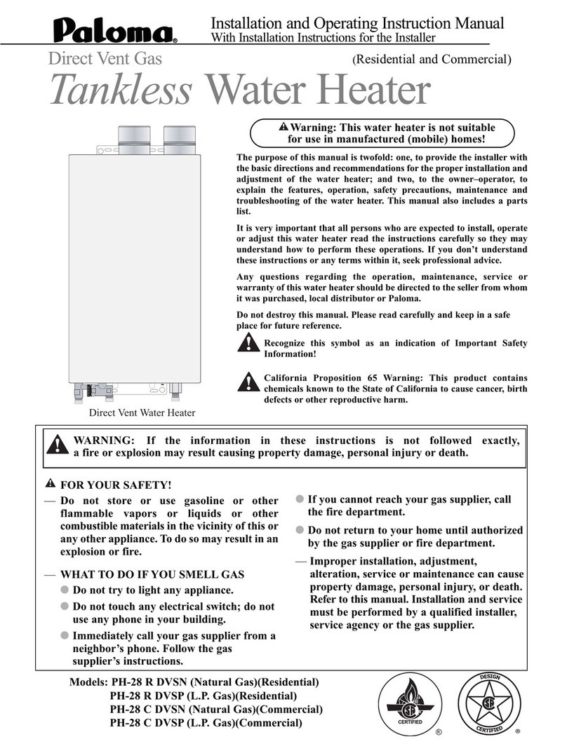 Poloma PH-28 C DVSN Installation and operating instruction manual
