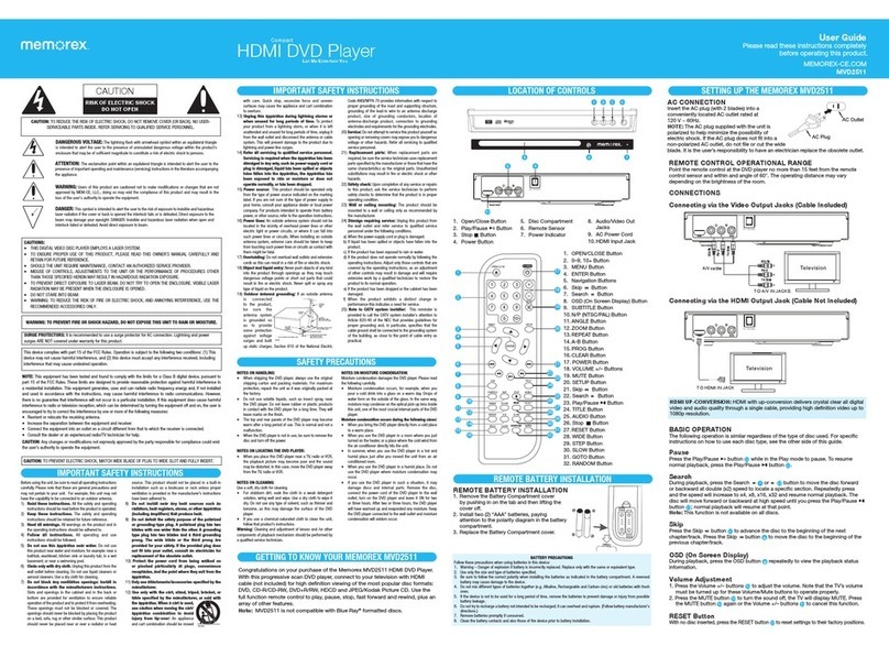 Memorex MVD2511 user guide