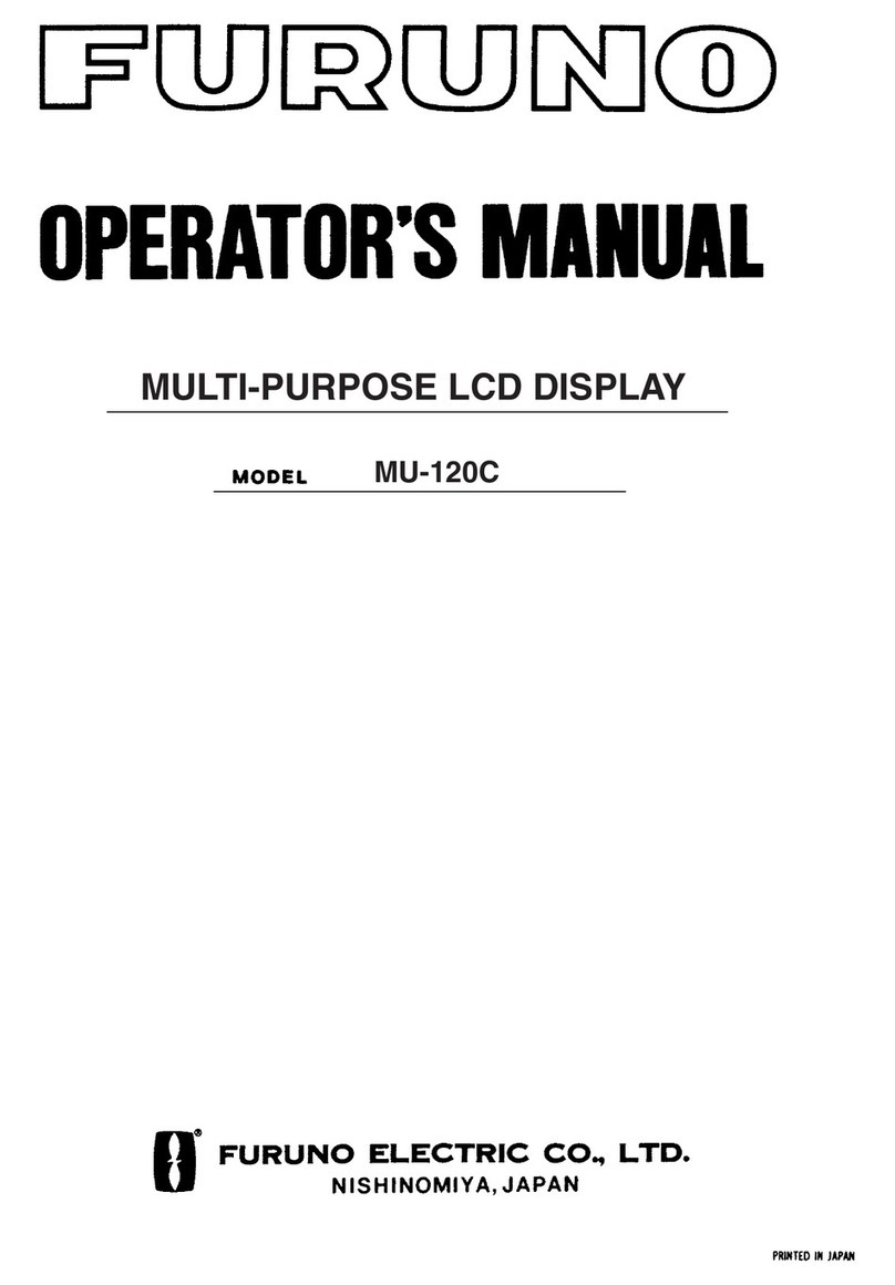 Furuno Mu 120c Operator's manual