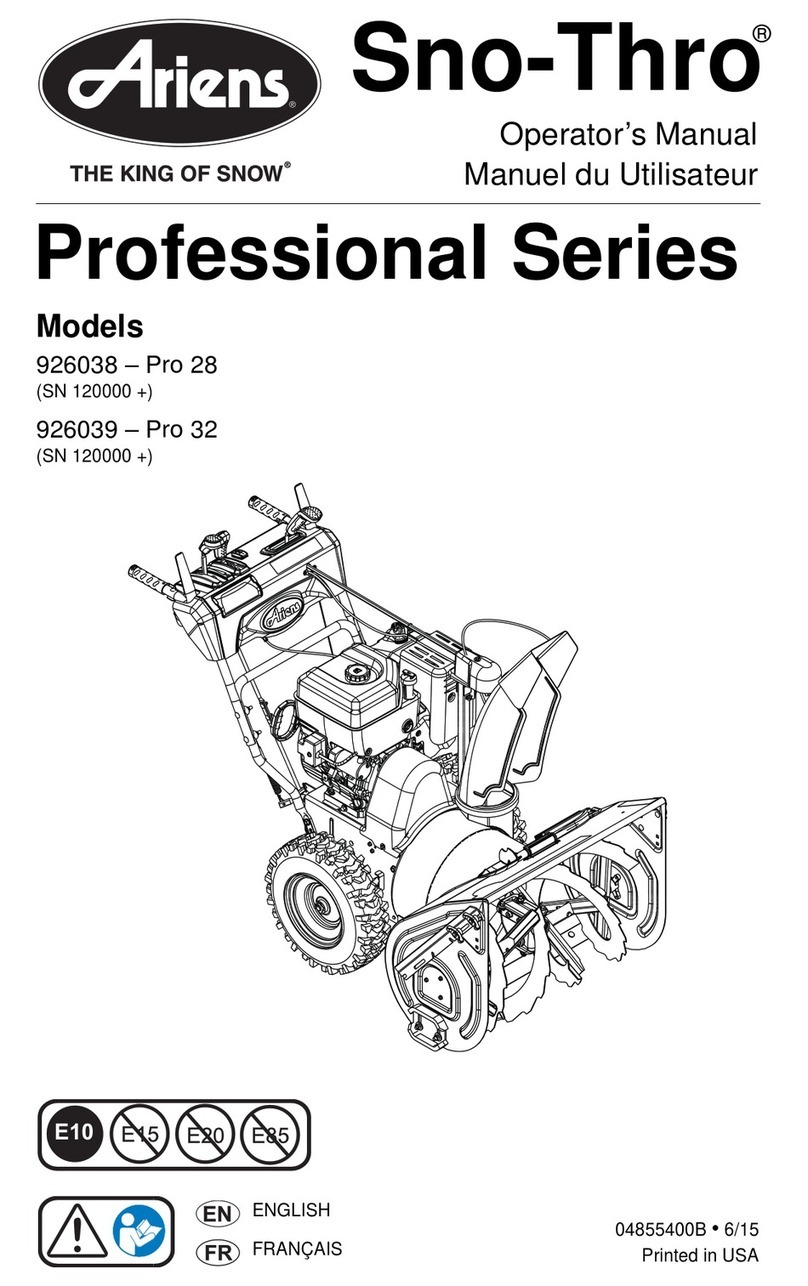 Ariens Sno-Thro Pro 28 926038 User manual