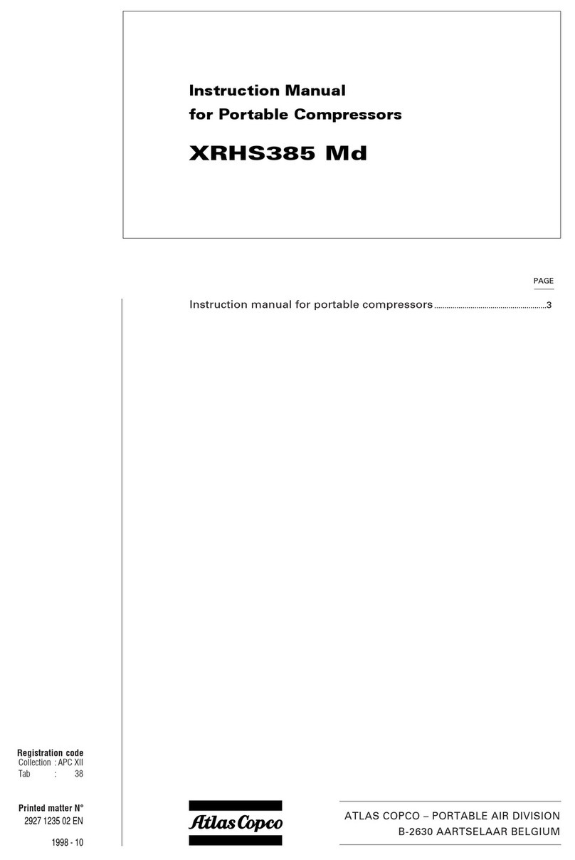 Atlas Copco XRHS385 Md instruction manual