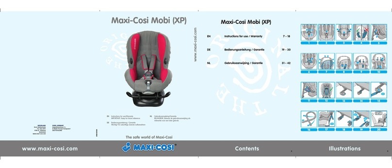 MaxiCosi Mobi XP Instructions for use & warranty