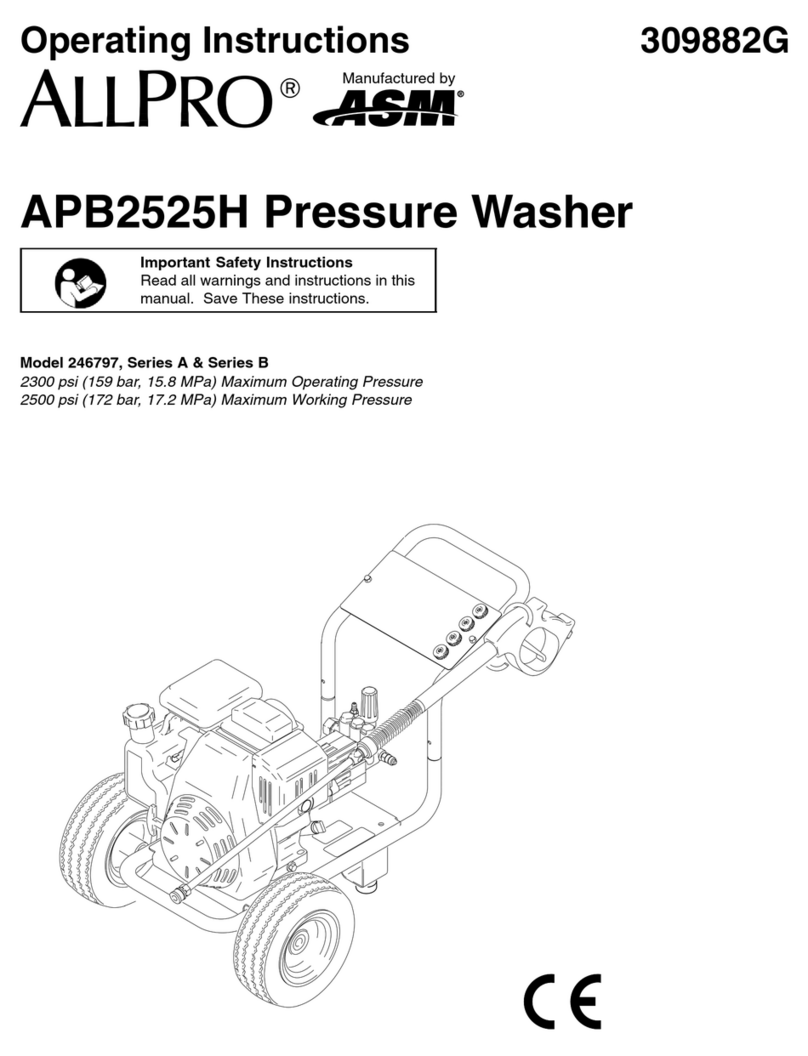 ASM AllPro APB2525H operating instructions