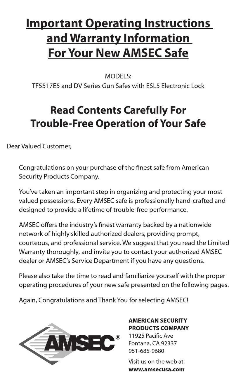 AMSEC TF5517E5 Operating instructions