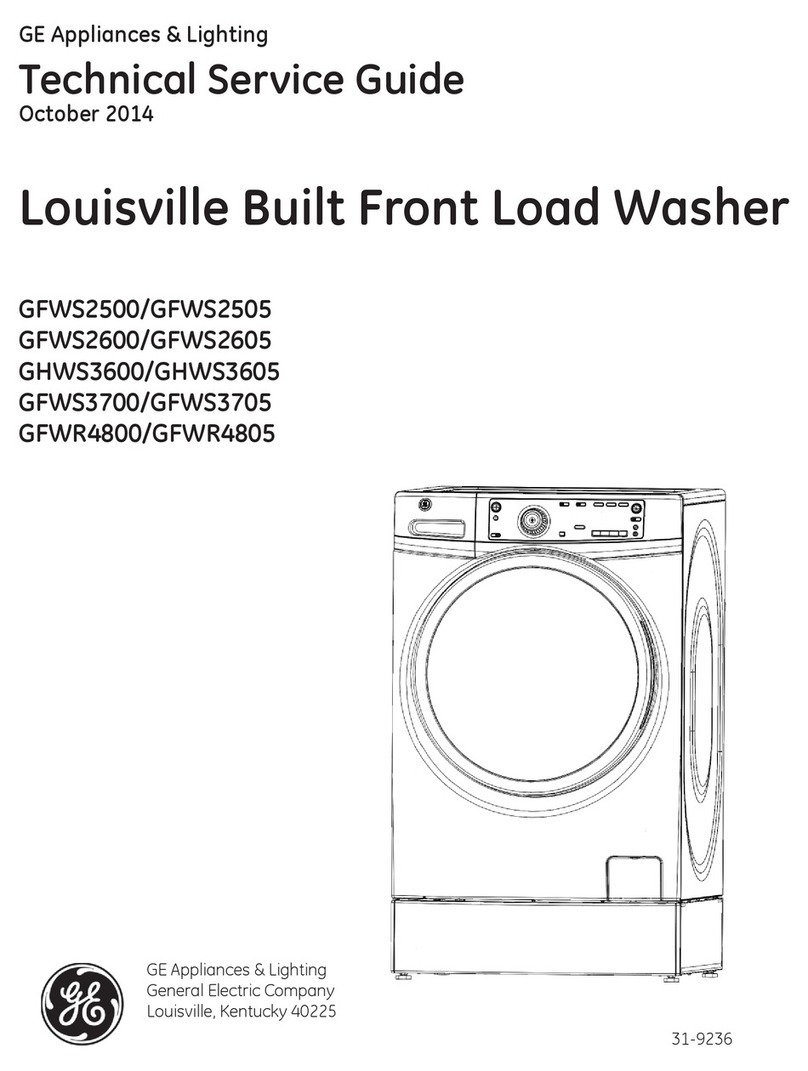 GE GFWS2500 Technical service guide