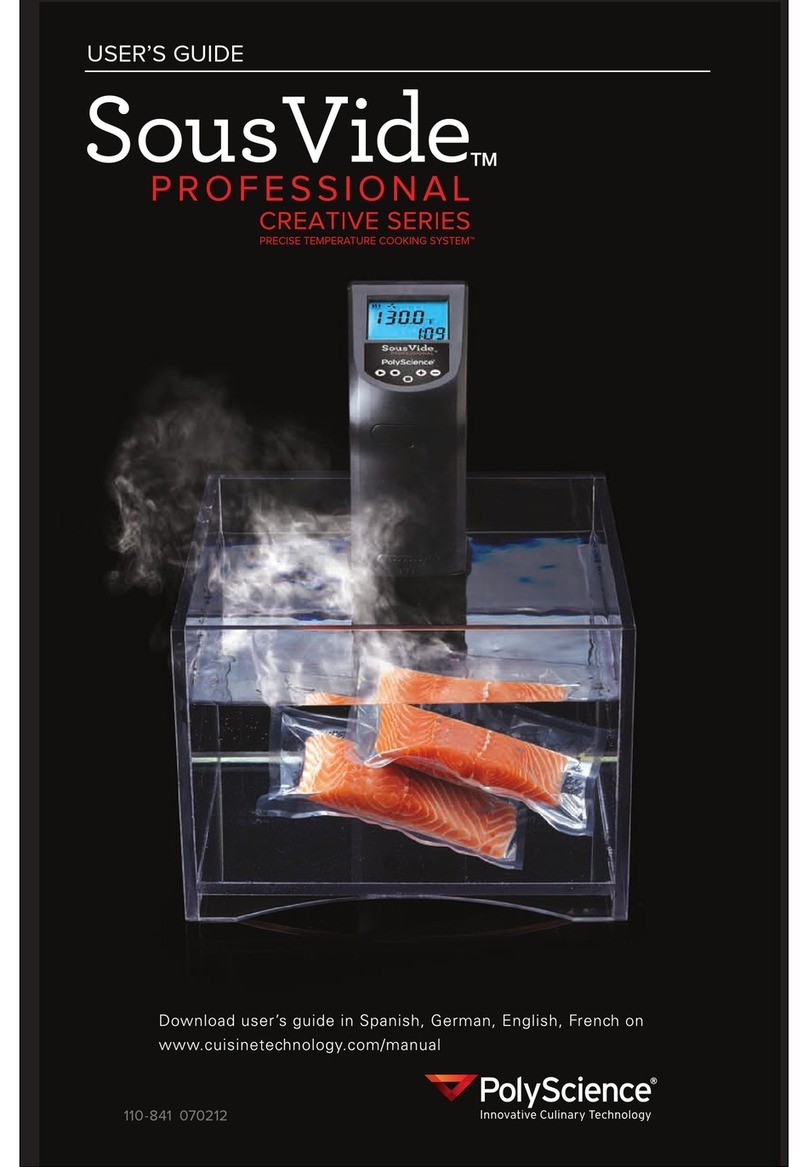 PolyScience SousVide User manual PolyScience SousVide User manual