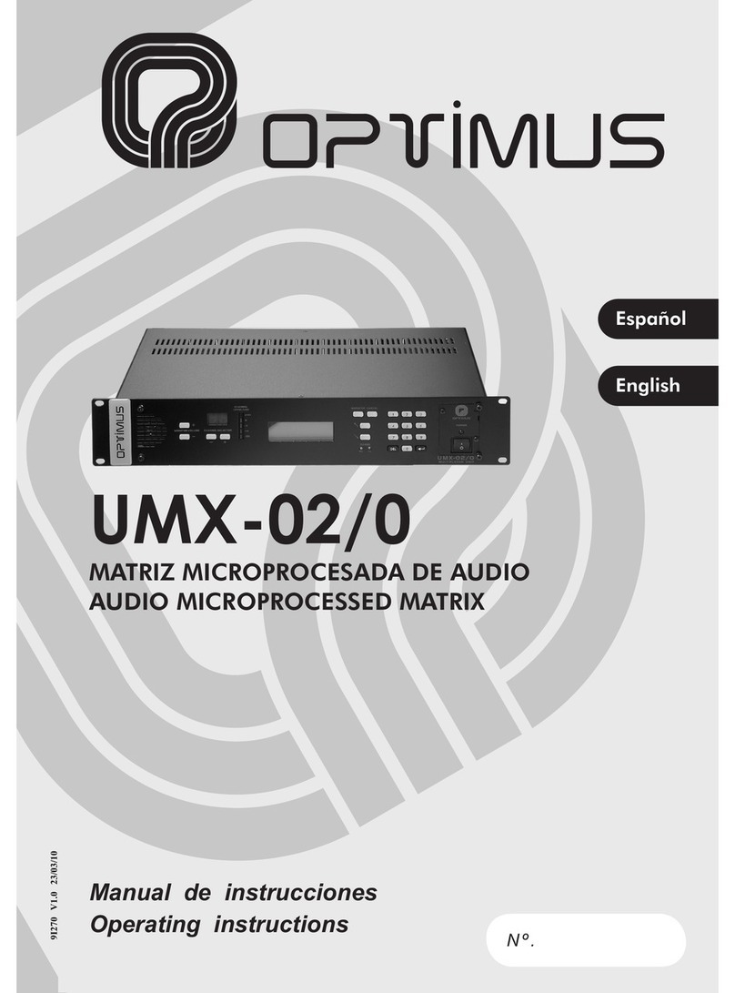Optimus UMX-02/0 operating instructions Optimus UMX-02/0 operating instructions