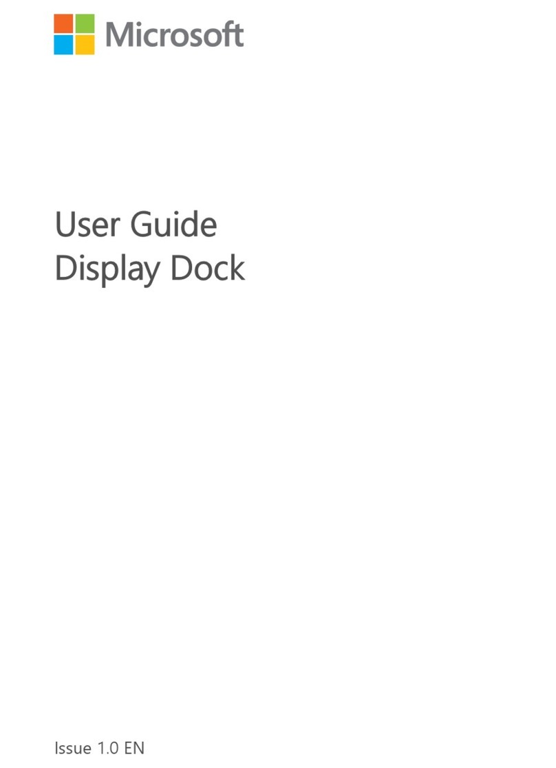 Microsoft Display Dock User manual