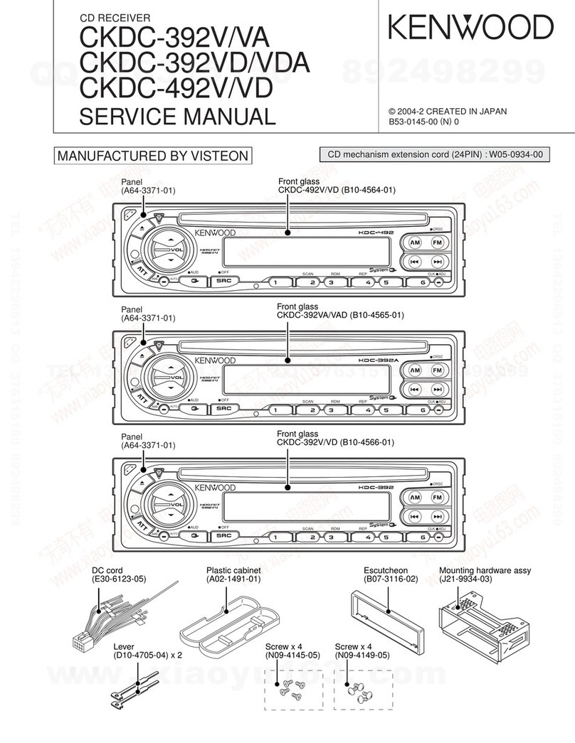 Kenwood CKDC-392V/VA User manual
