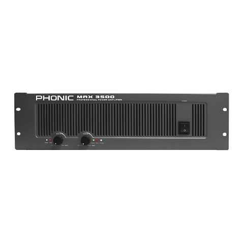 Phonic MAX 3500 User manual