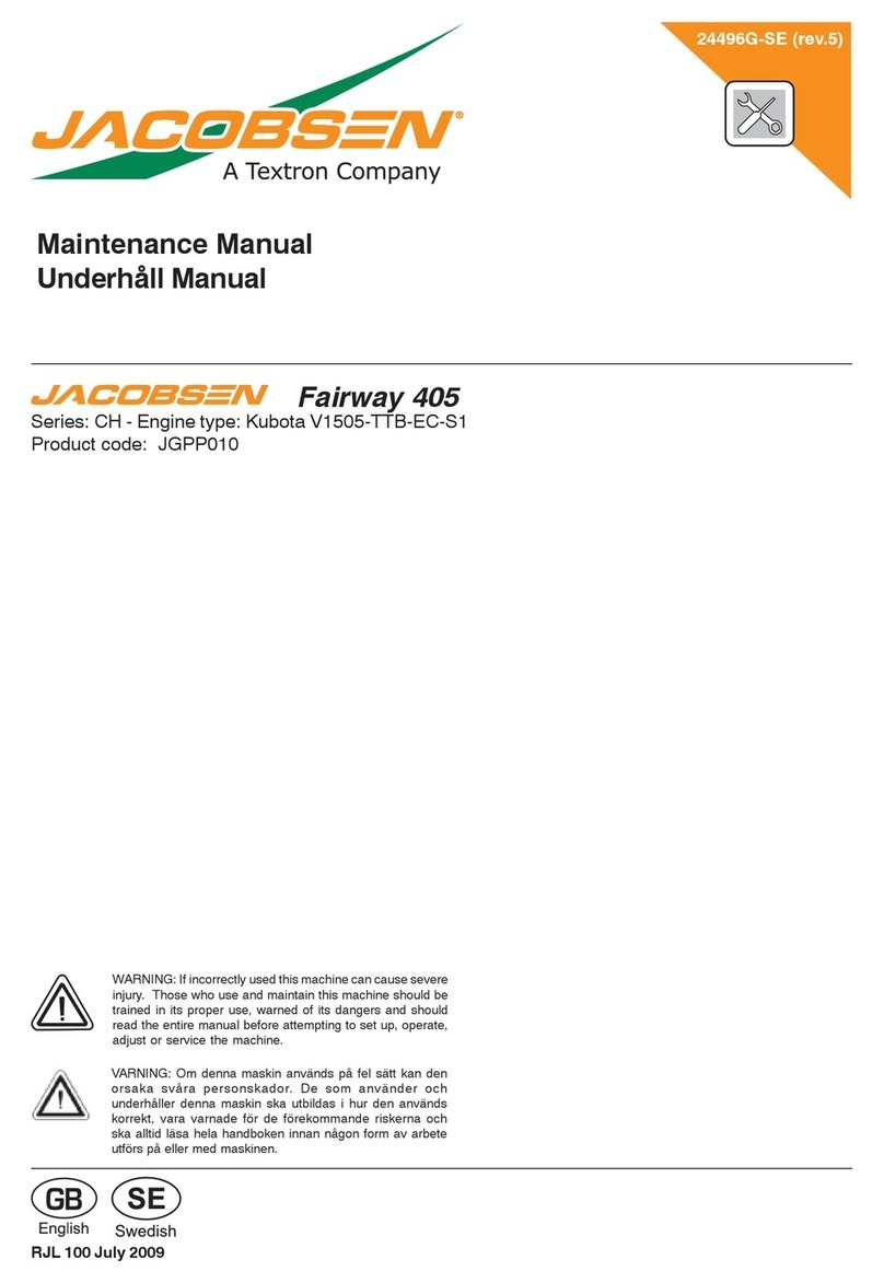 Jacobsen Fairway 405 User manual