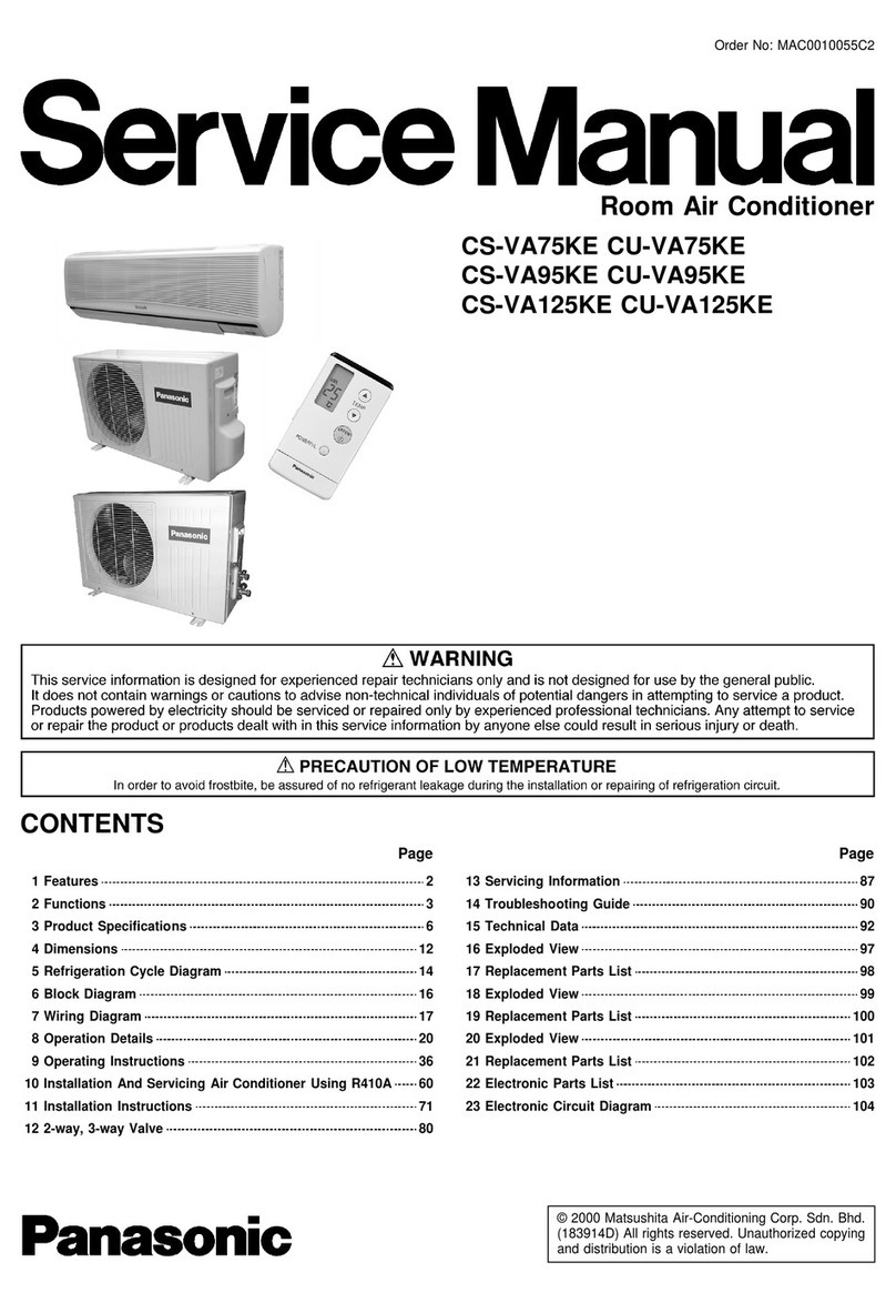 Panasonic CS-VA75KE User manual Panasonic CS-VA75KE User manual