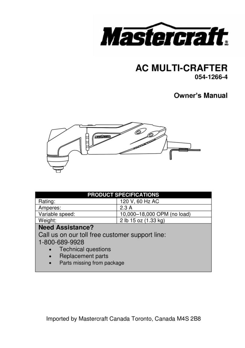MasterCraft 054-1266-4 owner's manual