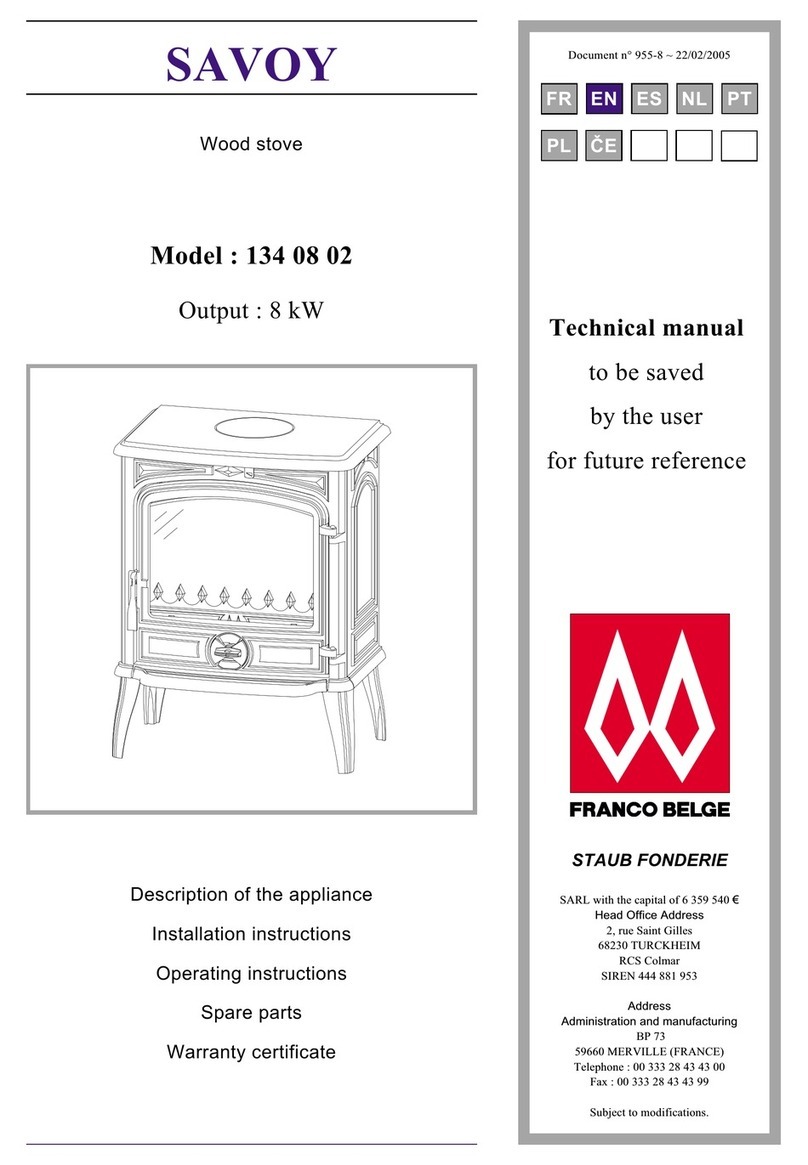Savoy 134 08 02 Technical manual