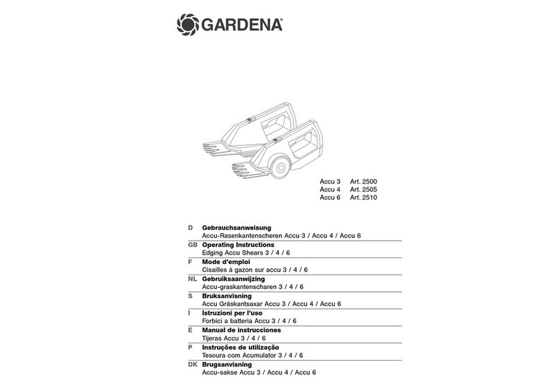 Gardena Accu 3 User manual Gardena Accu 3 User manual