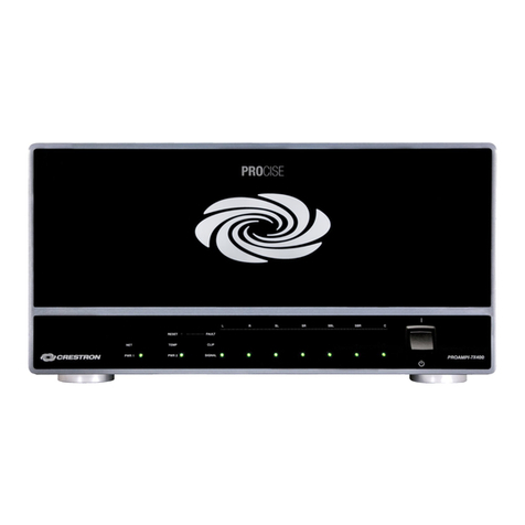 Crestron PROCISE PROAMPI-7X400 User manual