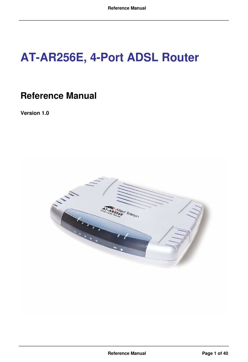 Allied Telesis AT-AR256E User manual