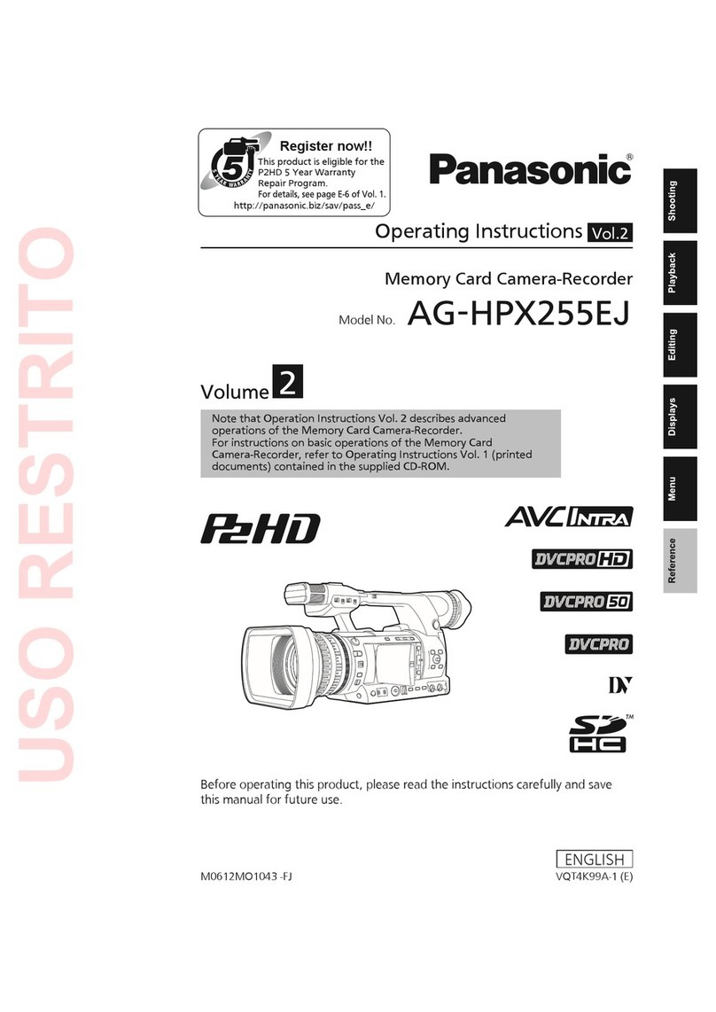 Panasonic AG-HPX255EJ operating instructions