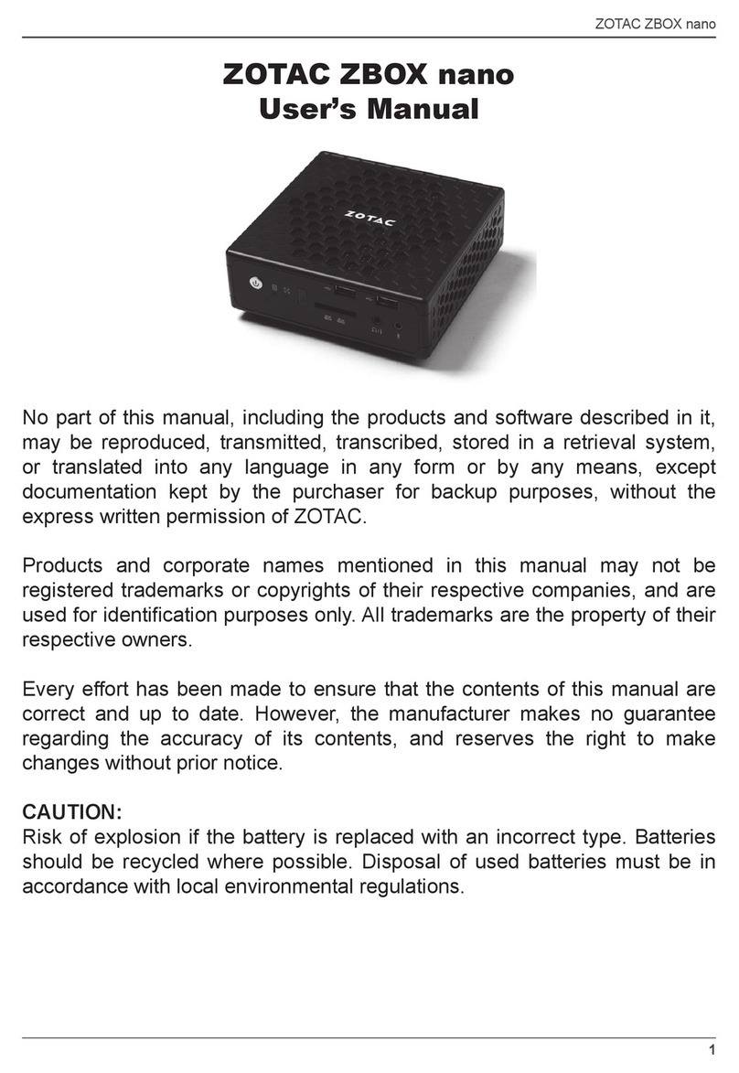 Zotac ZBOX NANO user manual