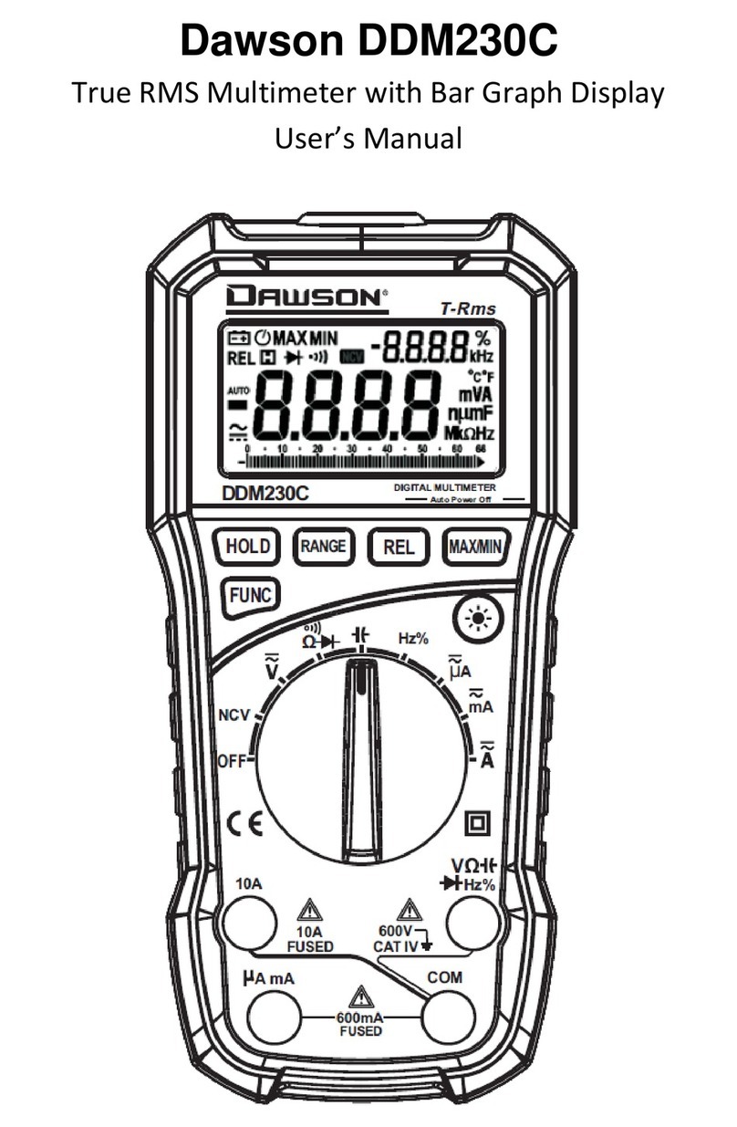 Dawson Tools DDM230C User manual Dawson Tools DDM230C User manual