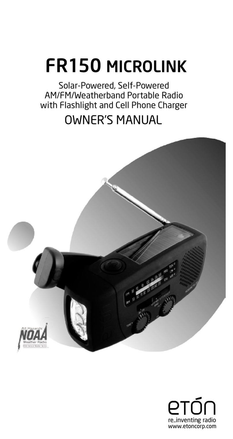 Eton MICROLINK FR150 owner's manual