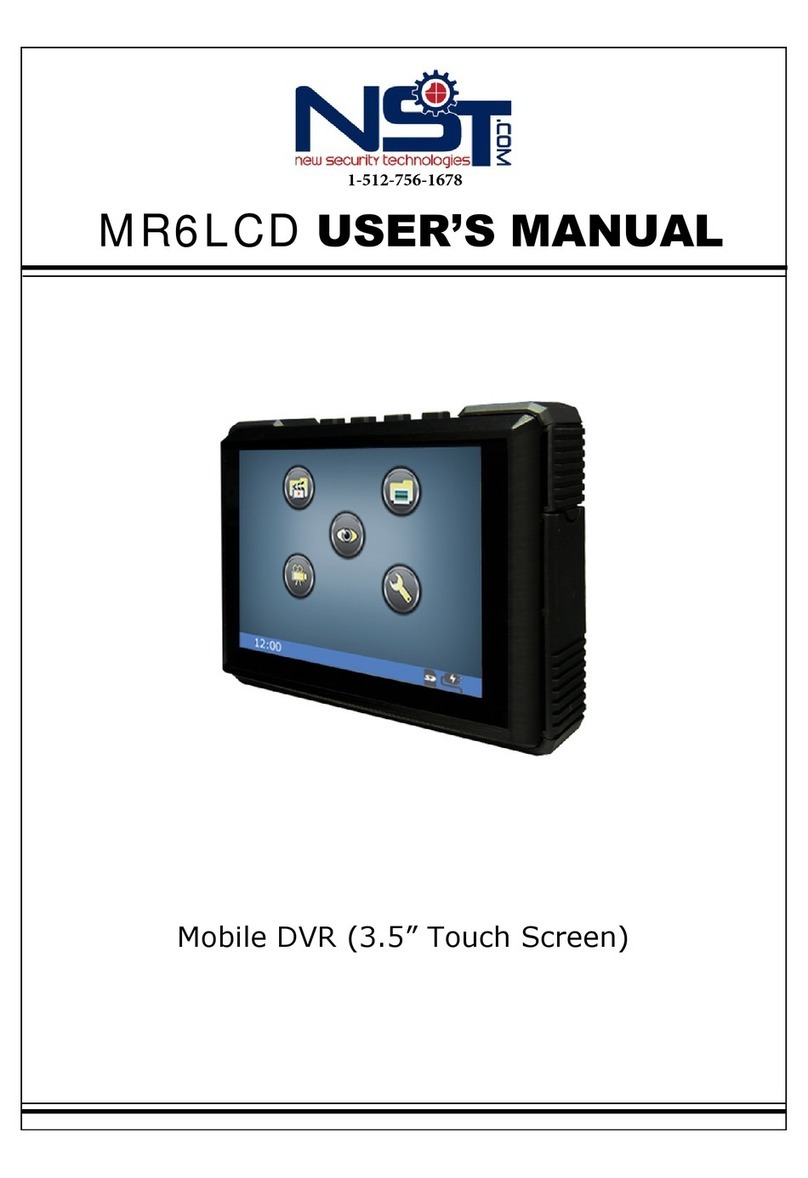New Security Technologies MR6LCD user manual