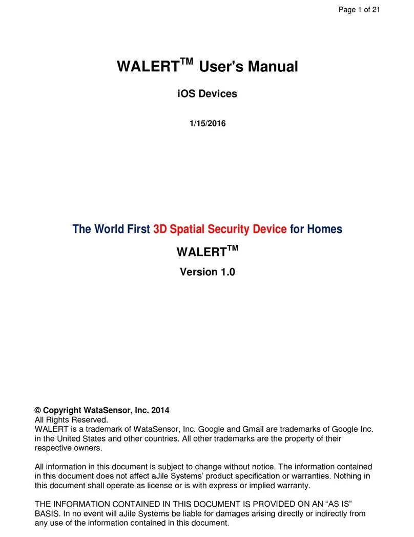 WataSensor WALERT user manual
