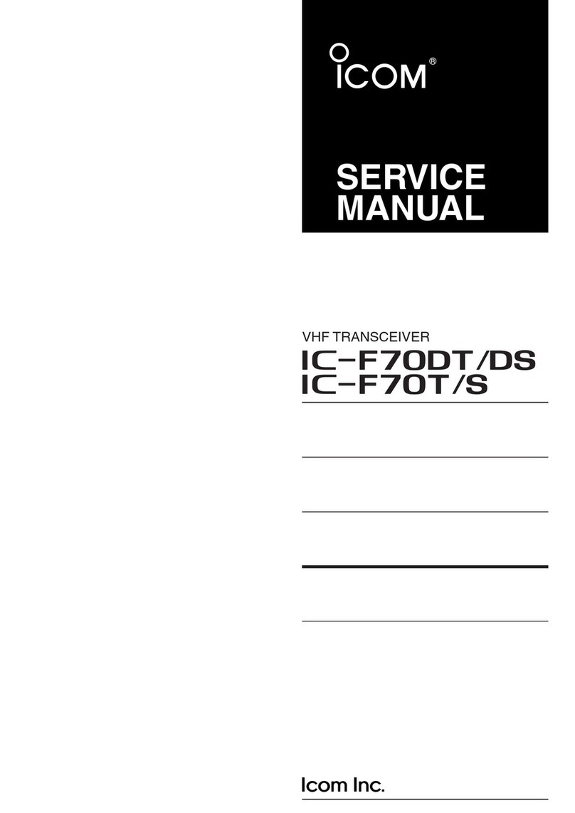 Icom IC-F70DT User manual