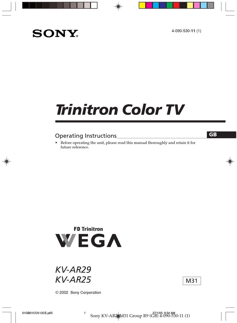 Sony WEGA KV-AR29 User manual