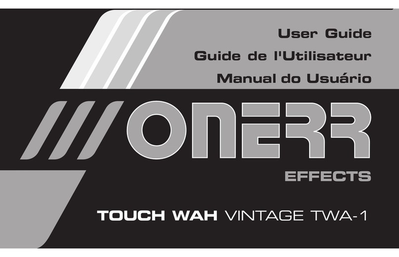 Onerr Touch Wah Vintage TWA-1 user guide