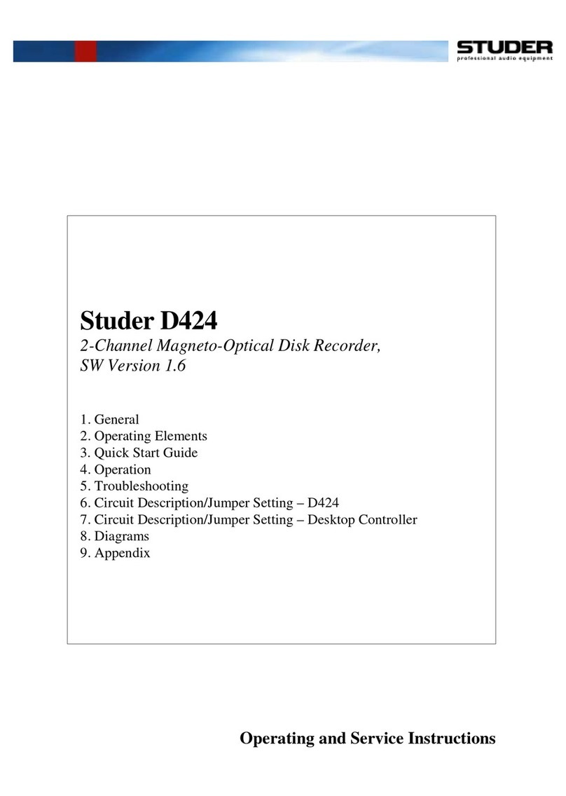 Studer D424 Training manual Studer D424 Training manual
