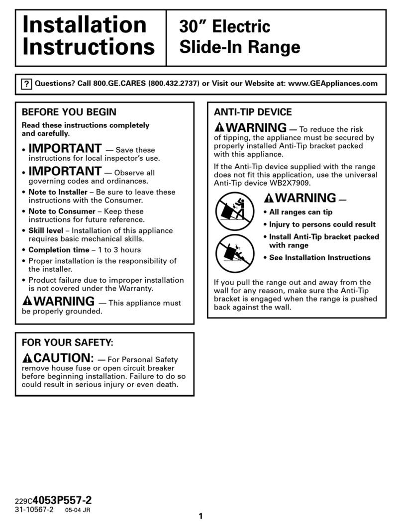 GE JSP26 User manual