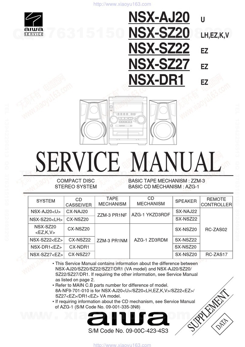 Aiwa NSX-AJ20 Service manual