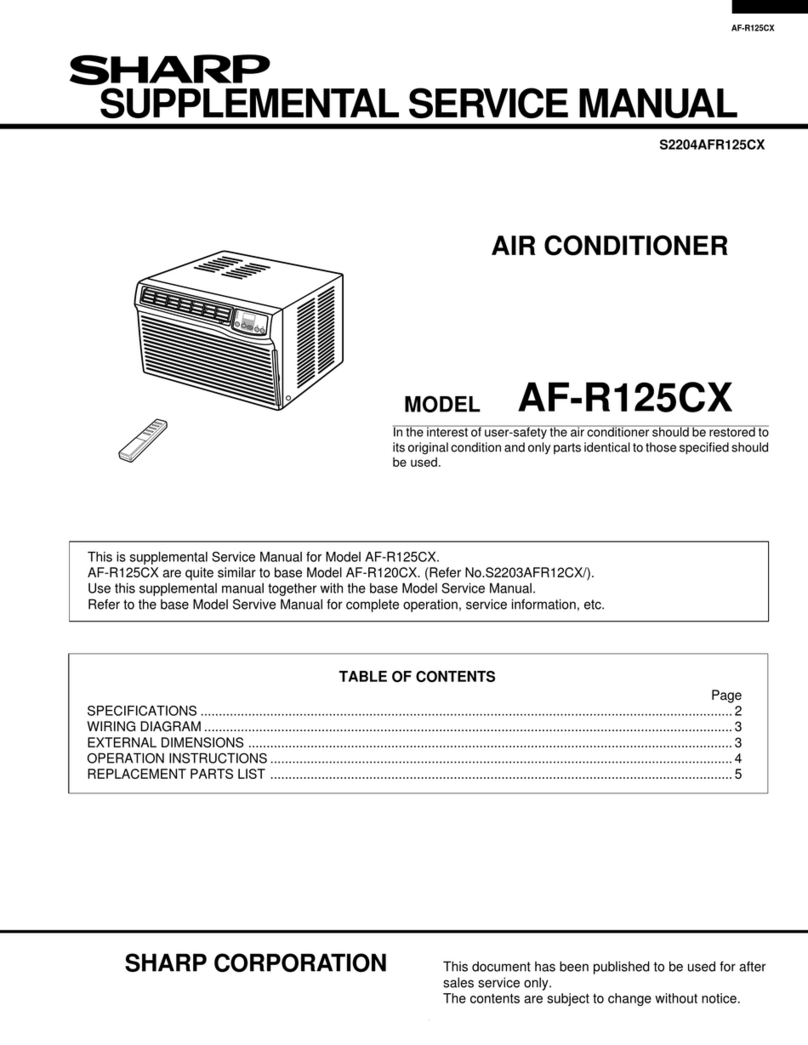 Sharp AF-R125CX User manual