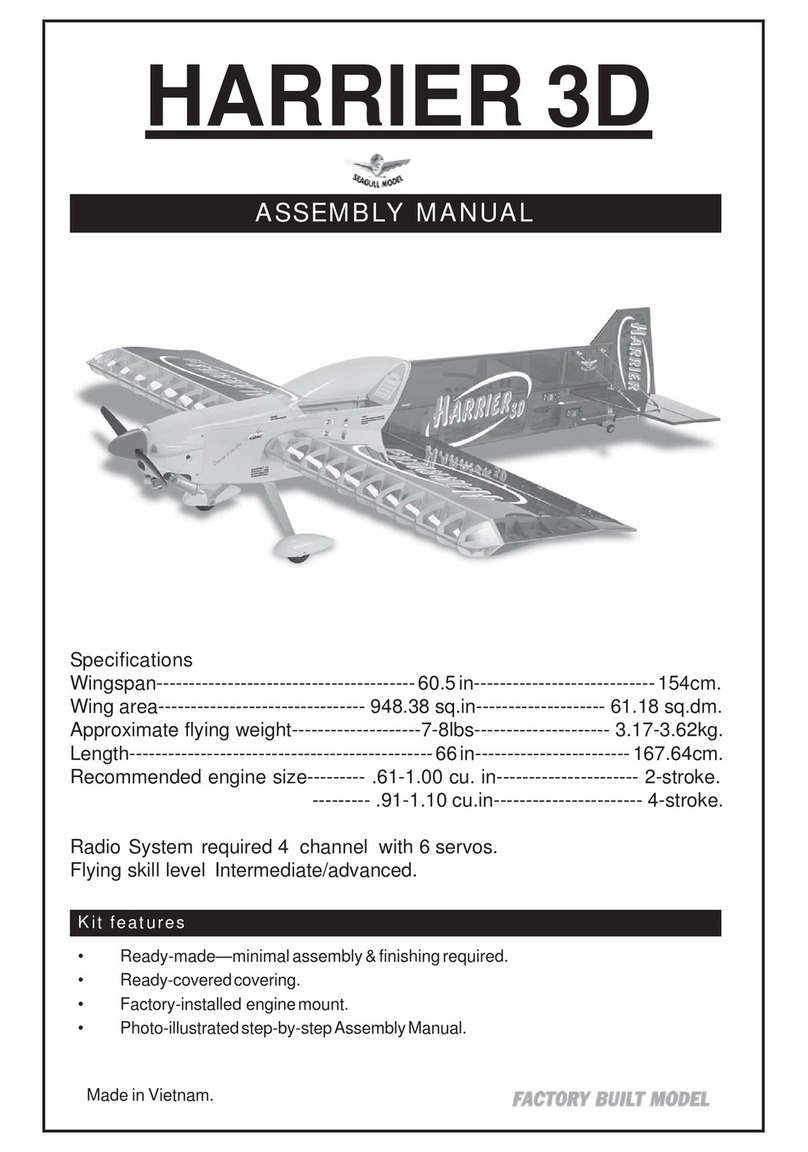 Seagull Models HARRIER 3D User manual