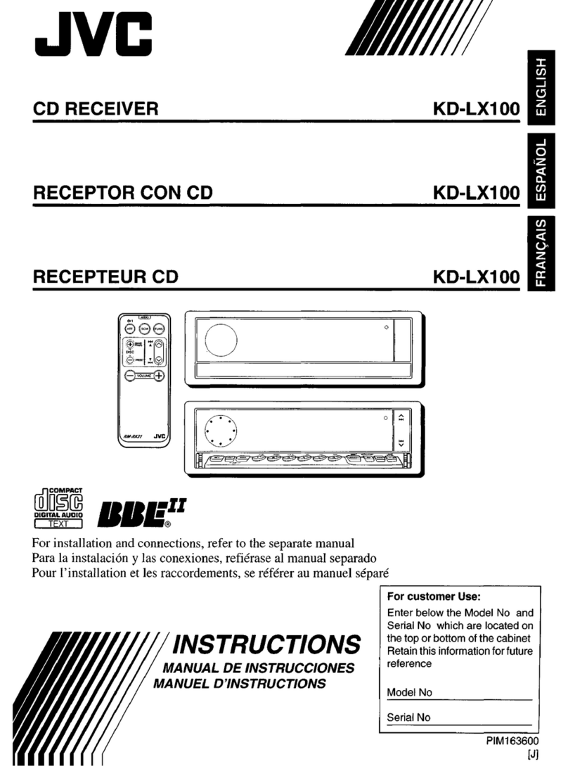 JVC KD-LX100 User manual