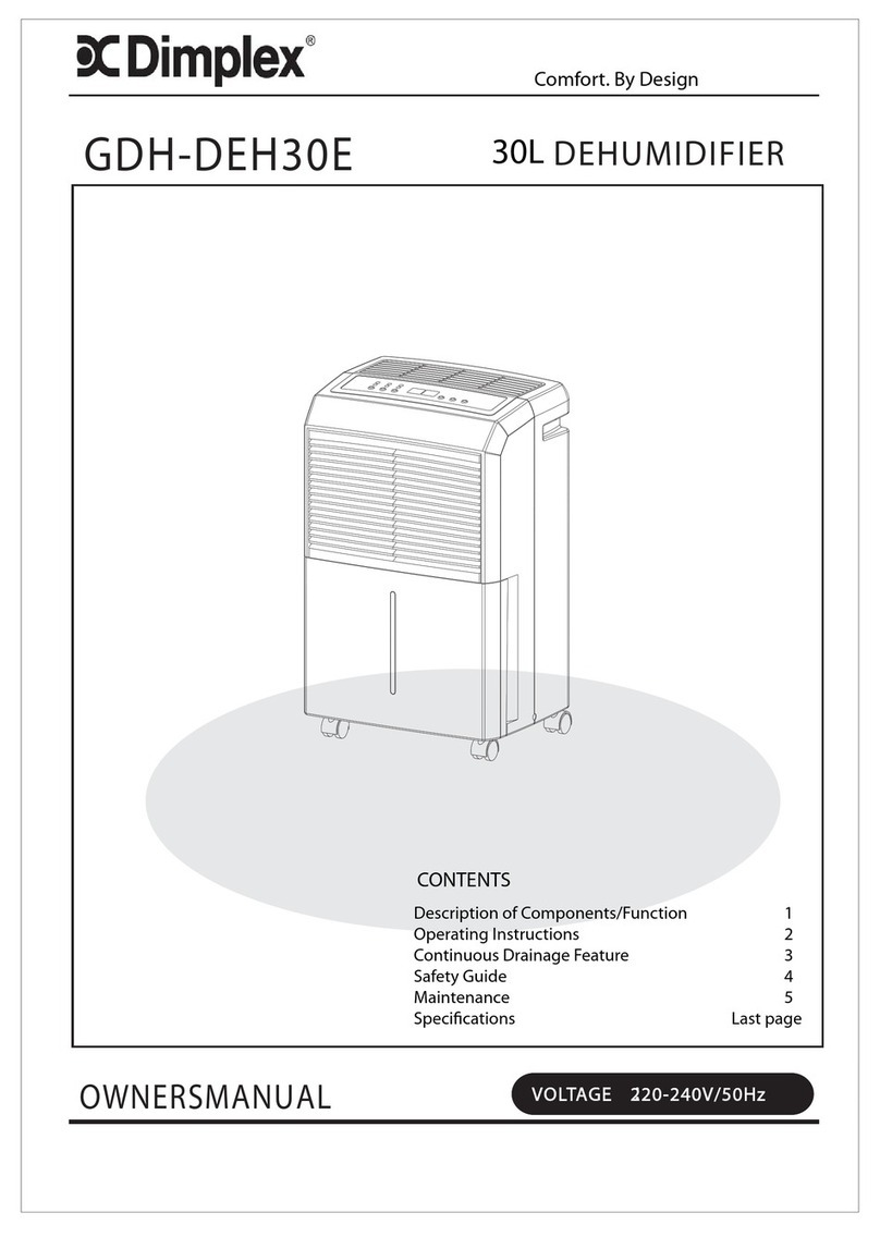 Dimplex GDH-DEH30E User manual