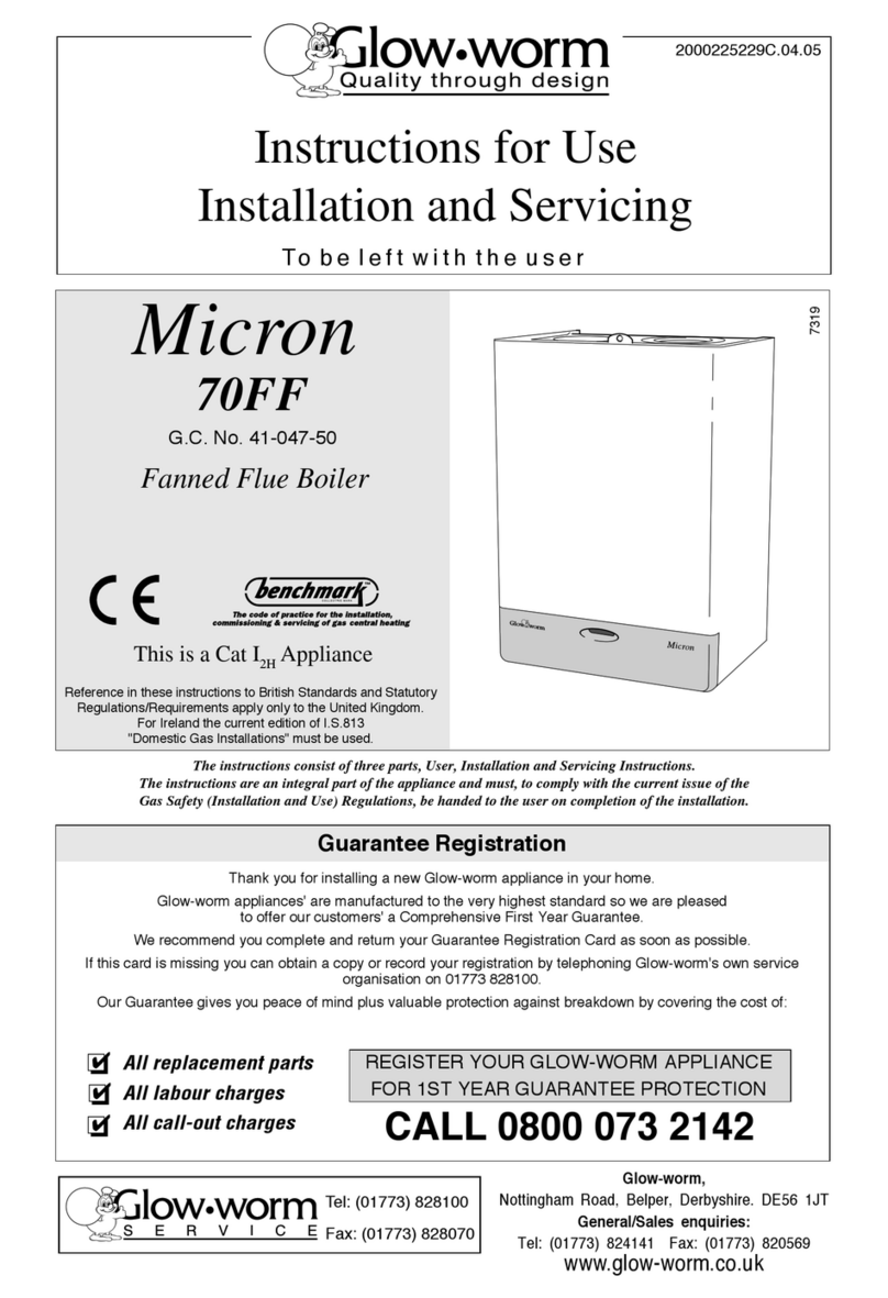 Glowworm Lighting Micron 70FF Instructions for use installation and servicing Glowworm Lighting Micron 70FF Instructions for use installation and servicing