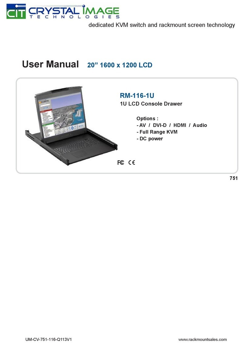 Crystal Image RM-116-1U user manual