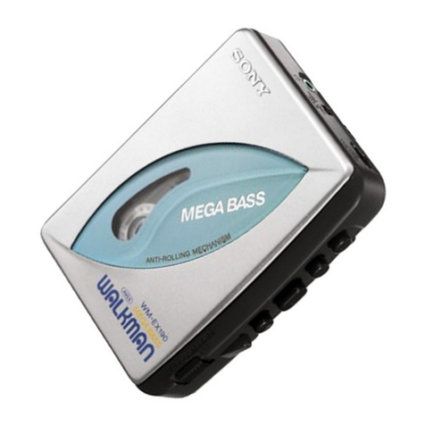 Sony WM-EX190 - Walkman Cassette Player User manual