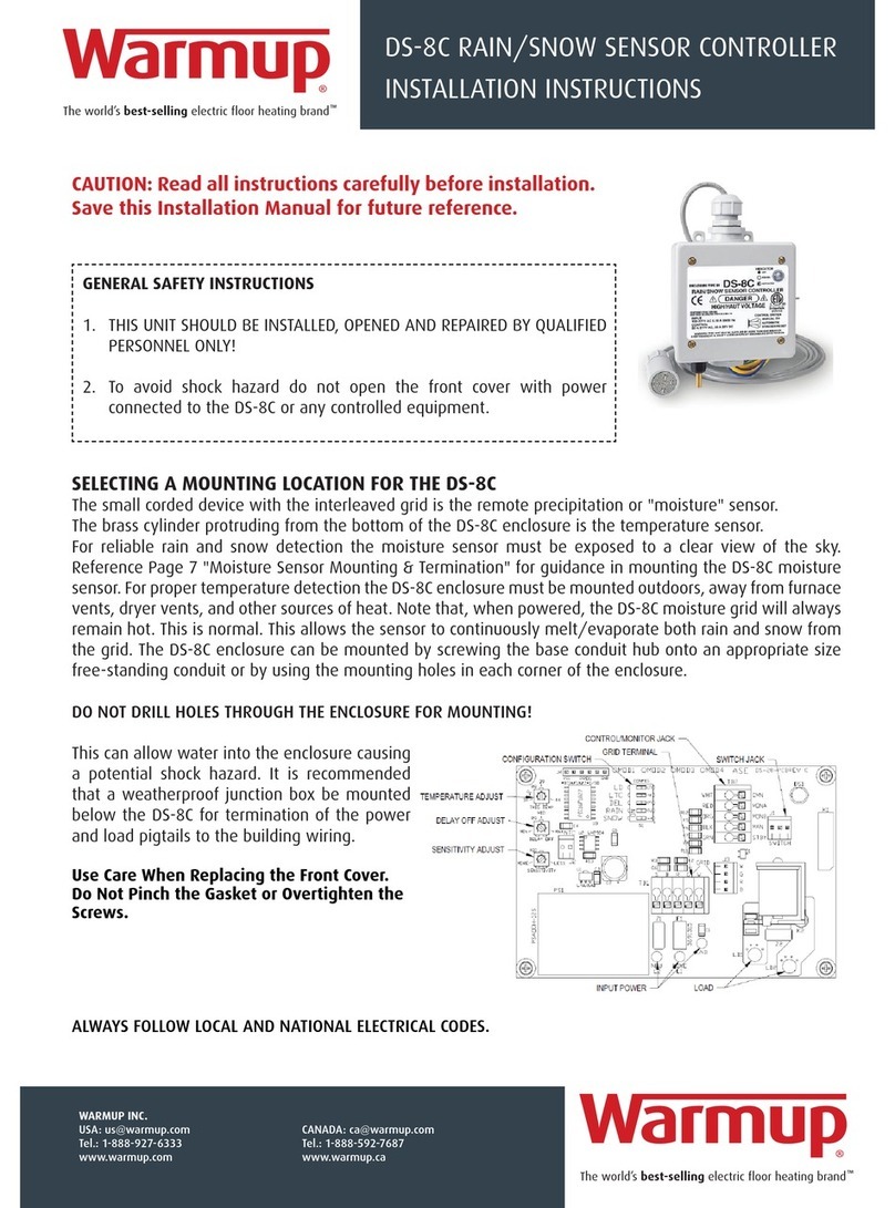 Warmup DS-8C User manual