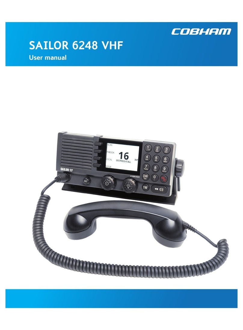 COBHAM SAILOR 6248 VHF User manual