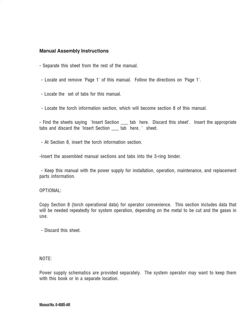 Thermal Dynamics VICTOR 200 AUTO-CUT operating manual