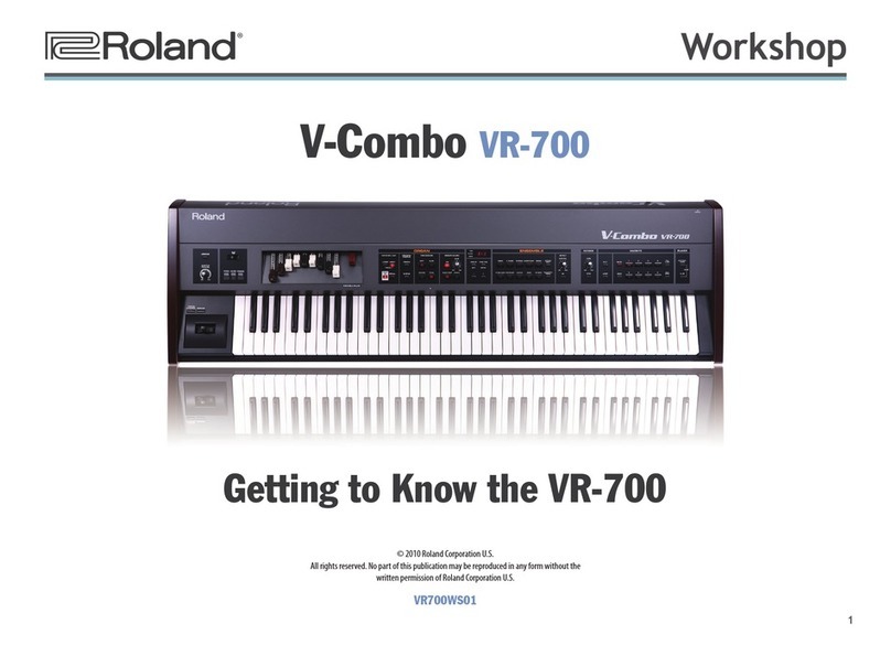 Roland VR-700 Instruction manual