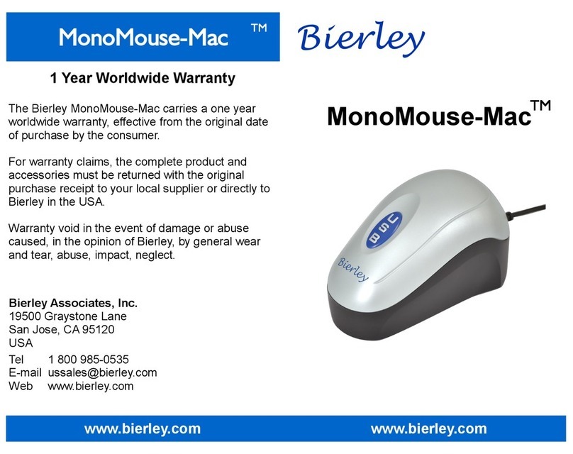 Bierley MonoMouse-Mac manual