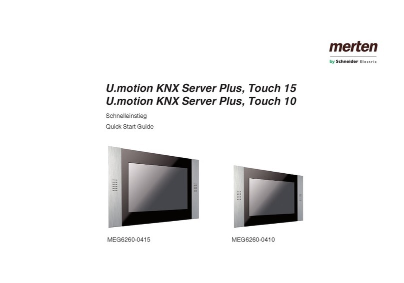 merten U.motion KNX Server Plus quick start guide