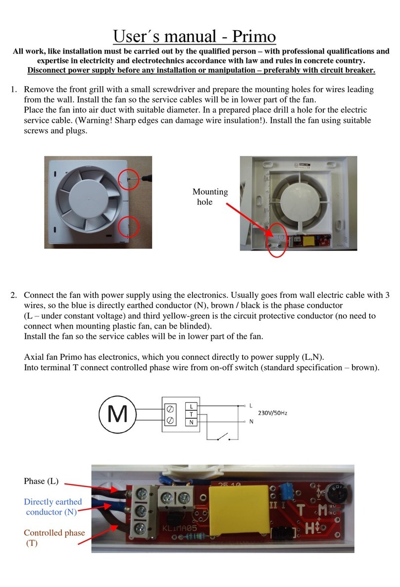 Klimatom Primo series user manual