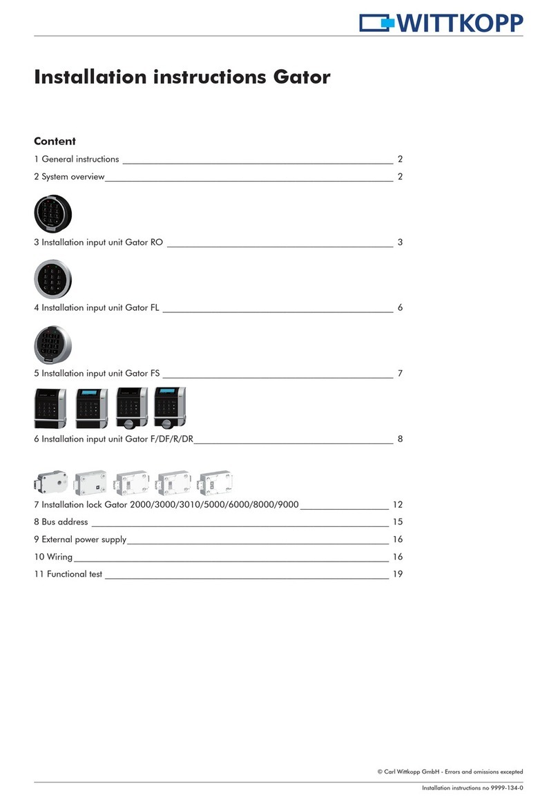 Wittkopp GATOR F User manual
